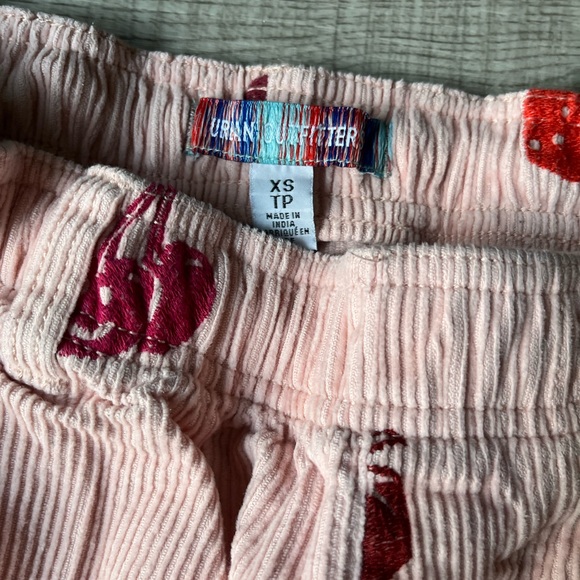 Pink Corduroy Pants with Cherry Print - Picture 5 of 11